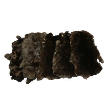 Rex Rabbit Hide - Natural Black/Charcoal
