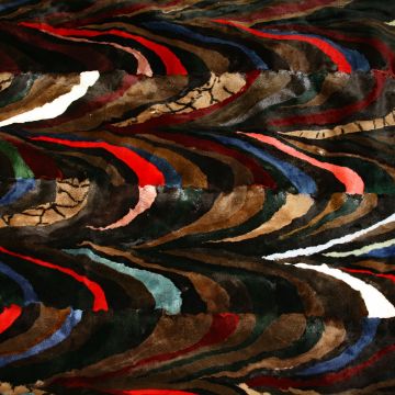 Sheared Mink Fur Blanket Plate - #2015