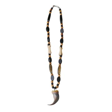 Bear Claw And Coyote Bone Necklace #565