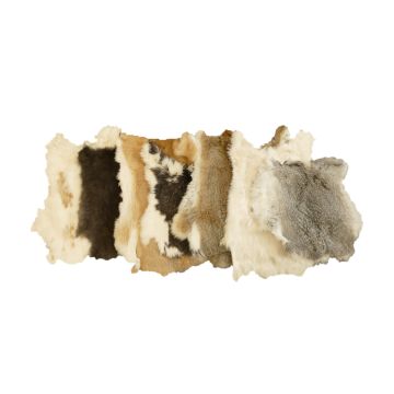 Assorted Rabbit Hide - Natural Color