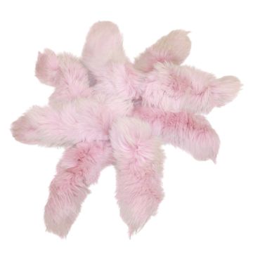 Shadow Fox Tail/Keychain - Dyed Baby Pink