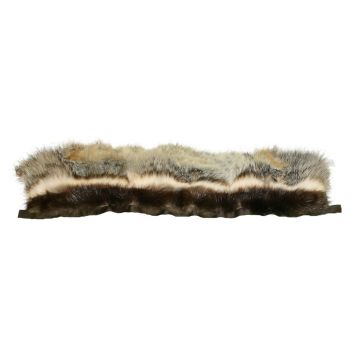 Beaver Badger Coyote Fur Ruff - 28 Inch