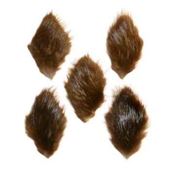 Natural Beaver Fur Diamonds (Qty 5)