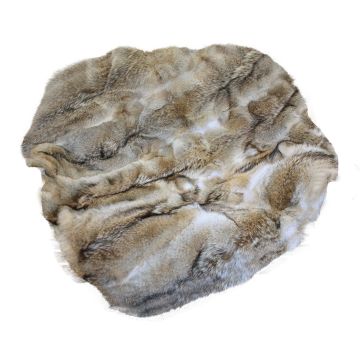 Coyote Fur Throw Blanket - 55" X 66"