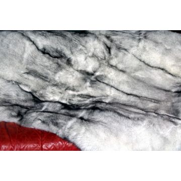 Blue Fox Fur Throw Blanket 60" X 72"