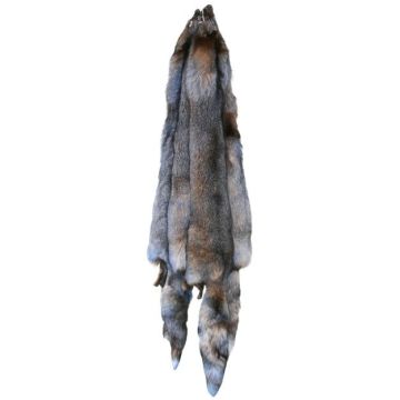 Premium Label SAGA Blue Frost Fox Fur Pelt - Blue Mist Crystal Dyed