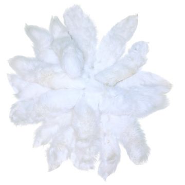 White Shadow Fox Tails/keychains