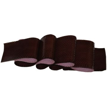 Genuine Cobra Snakeskin Hide, Tanned & Dyed Brown