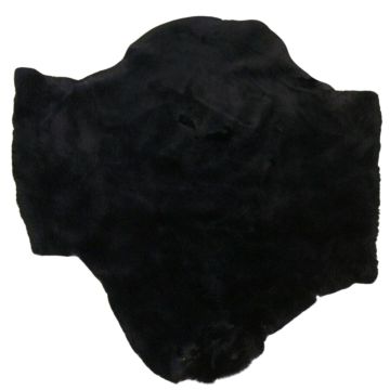 Beaver Pelt - Dyed Black, Sheared 