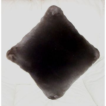 Natural Sheared Beaver Fur Pillow