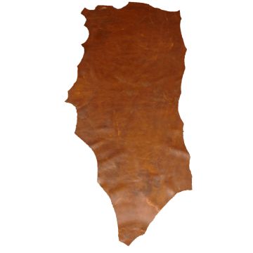Water-resistant Veg-tanned Cow Leather - Cognac-A