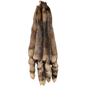 Premium Label Saga Blue Frost Fox Fur Pelt - Crystal Dyed