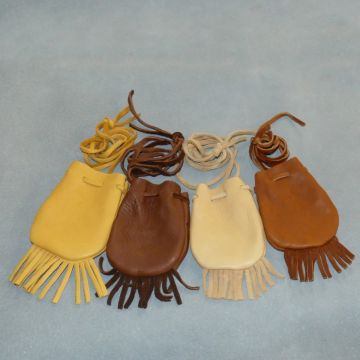 Genuine Deer Leather Fringed Bag