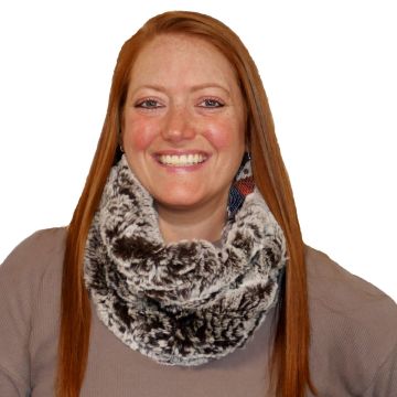 Rex Rabbit Fur Infinity Scarf - Frosted Brown #4104