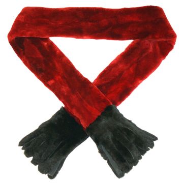 Sheared Beaver Fur Scarf - #r11