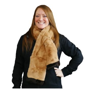 Rex Rabbit Fur Scarf #3992