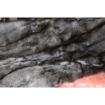 Blue Frost Fox Fur Throw Blanket 48" X 72"