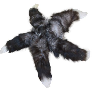 Silver Fox Fur Tails Or Keychains