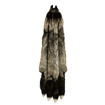 Premium Label Silver Fox Pelt - Finnish