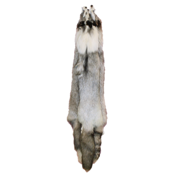 Premium Label Platinum Cross Fox Pelt - Pale