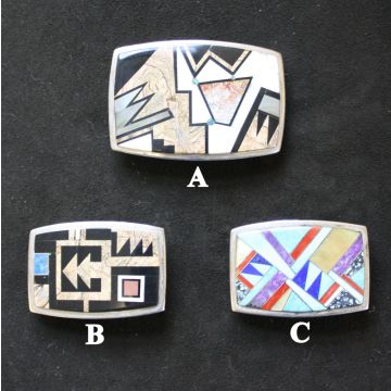 Micro Inlay Stone Belt Buckle