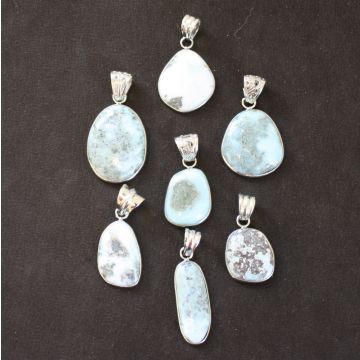 Unique Larimar Pendants