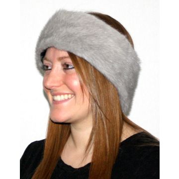 Sapphire Mink Fur Headband/neck Warmer-collar