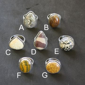 Variety Jasper Rings
