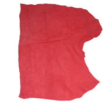 Second Quality Moose Leather -  Red Suede (Fire Resistant 4 oz)