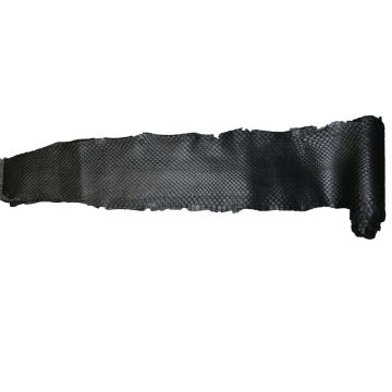 Genuine Anaconda Snake Skin - Flat Black