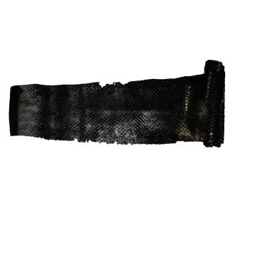 Genuine Anaconda Snake Skin - Shiny Black
