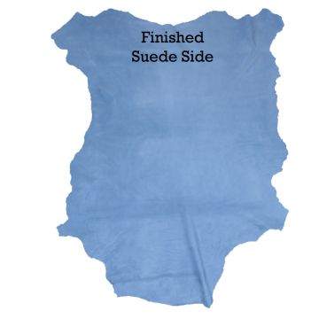 Reindeer Leather - Finished Suede (Blue Sky)
