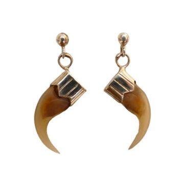 Lynx Claw Cap Earrings