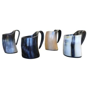 Polished Buffalo Horn Mini Viking Mug