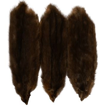 Natural Black Muskrat Pelt