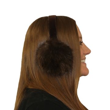 Natural Beaver Fur Ear Muffs