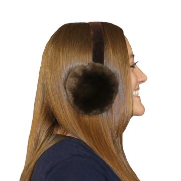 Natural Sheared Beaver Ear Muffs