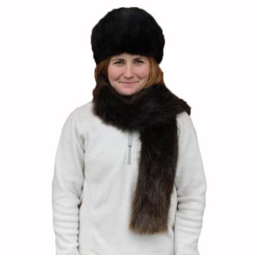 Natural Beaver Fur Scarf #nbs