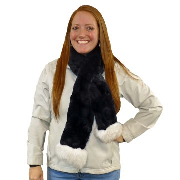 Rex Rabbit Fur Scarf #4001