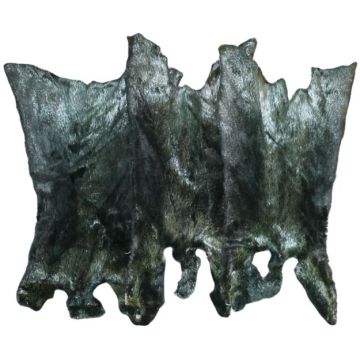 Sheared and Dyed Nutria Pelt - Forest Green
