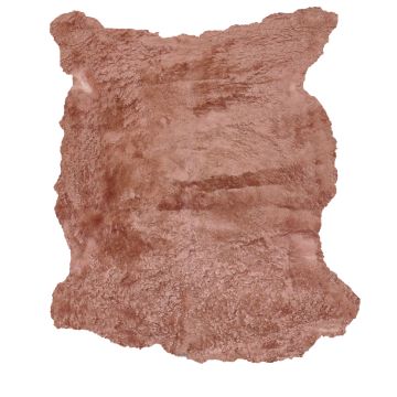 Sheared Mauve Shearling - Mauve Suede Back