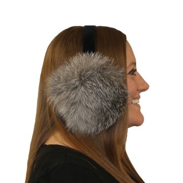 Pearl Fox Fur Ear Muffs