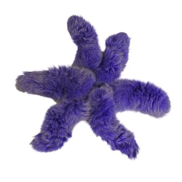 Blue Fox Tail/keychain - Dyed Periwinkle