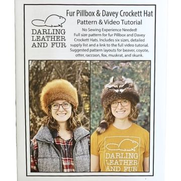 Fur Pillbox & Davey Crockett Pattern & Video Tutorial