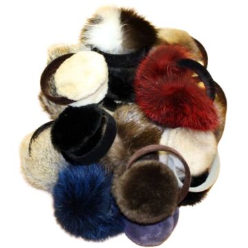 1 Dozen Assorted Fur Ear Muffs