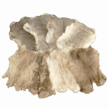 Garment and Trim Rabbit Hide - Chinchilla and Siamese