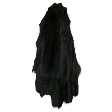 Premium Label Black Dyed Raccoon Pelt