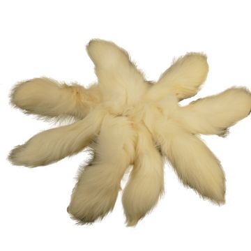 Natural White Finn Raccoon Tails