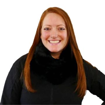 Rex Rabbit Fur Infinity Scarf - Black #4102