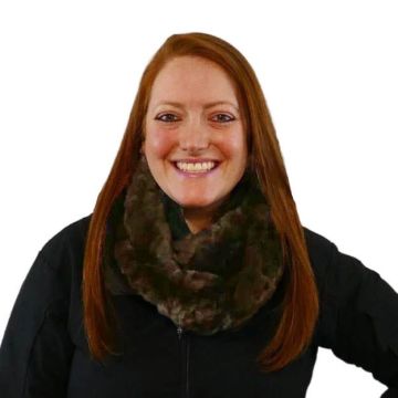 Rex Rabbit Fur Infinity Scarf - Brown #4098